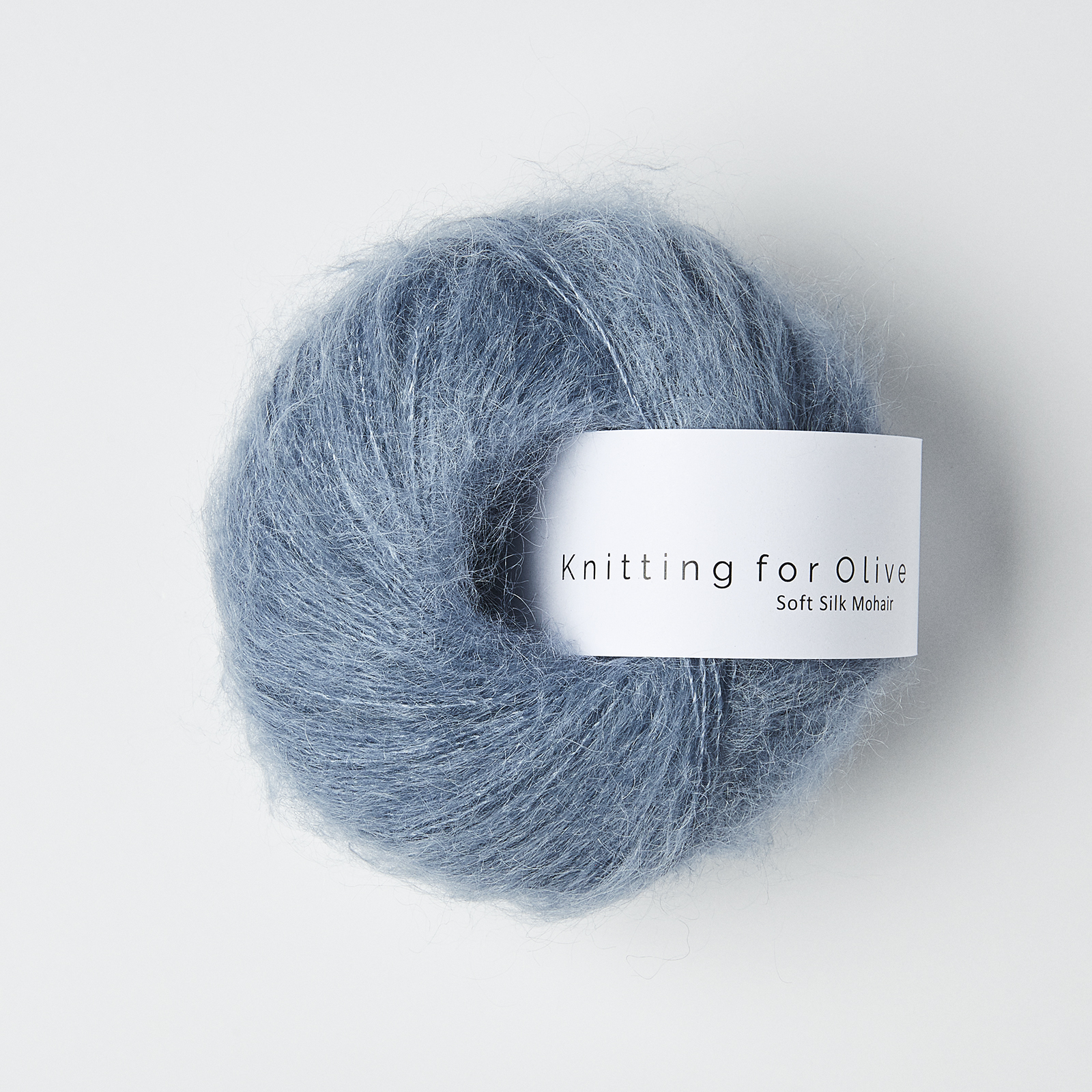 soft silk mohair knitting for olive | soft silk mohair: dusty dove blue