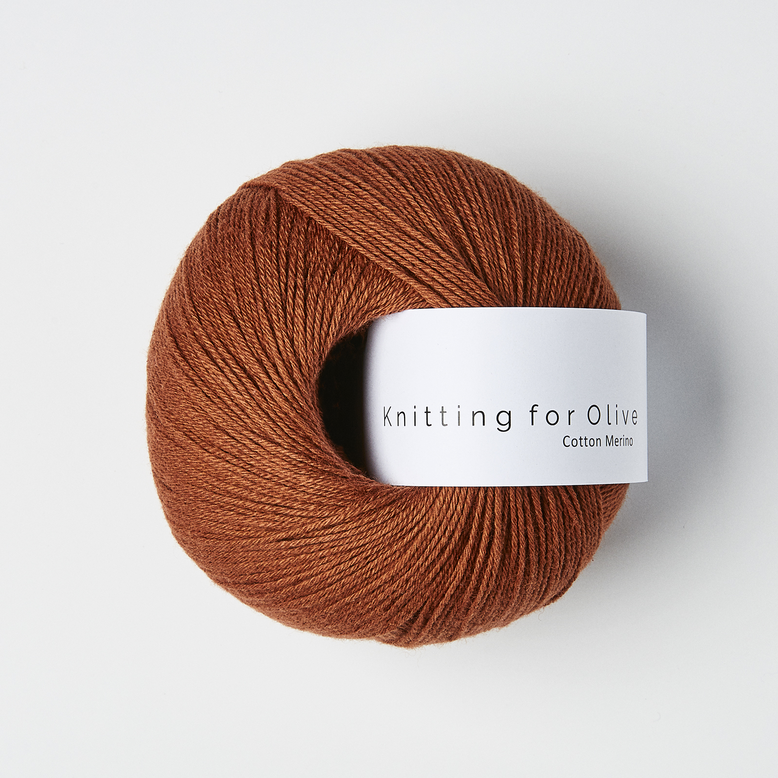cotton merino knitting for olive | cotton merino: rust