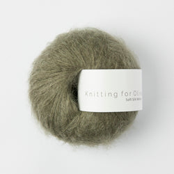 soft silk mohair knitting for olive | soft silk mohair: dusty olive