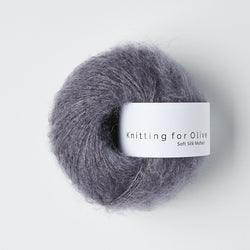 soft silk mohair knitting for olive | soft silk mohair: dusty violette